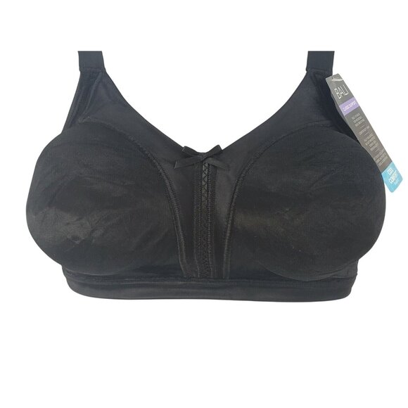 Bali Bra Size 34DD Black Classic Support Back Smoothing Cool Comfort - Picture 3 of 6